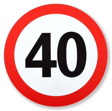 Namalu Verkehrsschilder 40 Geburtstag Deko Verkehrsschild 40 Km/H Lustig 40 Straßenschild Geburtstag Deko Absperrband Verkehrszeichen 40er Jahrestag