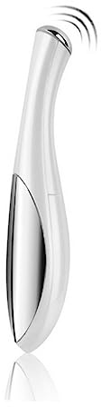 Mikikit Mini Masajeador Ocular Eléctrico Portátil de Abs para Reducir Arrugas y Mejorar la Circulación Facial, Adecuado para Cuidado Diario del Contorno de Ojos