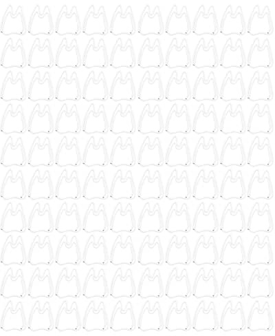 Cocoarm 100pcs Pince à Linge Dentaire Marque-page Pince à Linge en Métal Anti-Rouille Électrodéposée Mignonne Pince à Papier pour Bureau École Maison Marque-page Loisirs Créatifs