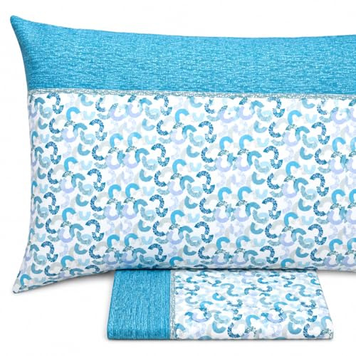 Vionara Home Set Lenzuola Matrimoniale in 100% Puro Cotone, Completo letto, Lenzuola sotto con angoli, Sopra e 2 Federe Cuscini, Morbidezza e Comfort Naturale (M167 - Verde)