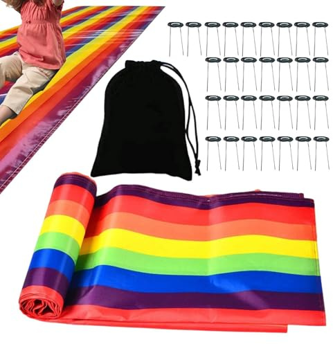 Alfombra de Arrastre para Juegos en Equipo | Juguete para Exteriores de Jardín - Tela Deslizante para Exteriores | para niños, Adolescentes, Adultos, familias, , jardín, Parque, césped