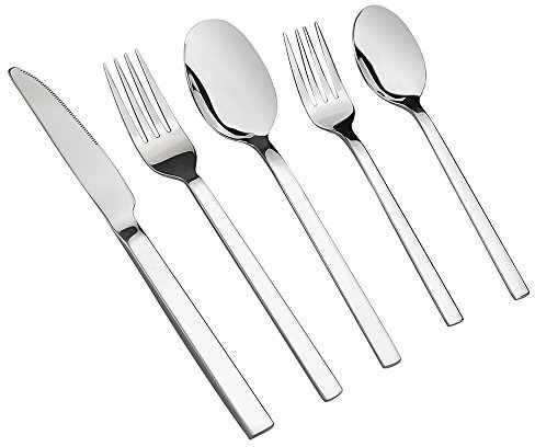 doryh 80 Stück Edelstahl Besteck-Sets, Service für 16