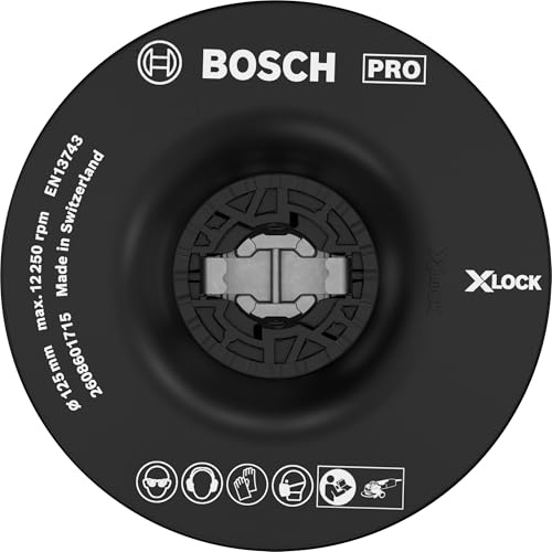 Bosch PRO Stützteller X-Lock, mittel, 125 mm | Ø 125 mm, Professional Zubehör Kleiner Winkelschleifer