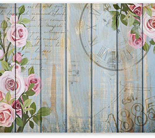 murando - Fototapete selbstklebend Blumen, 147x105 cm, Schlafzimmer, modern | Selbstklebend ohne Kleister, Full HD Druck, ideal fürs Wohn- oder Schlafzimmer, schnelle Montage, lichtbeständig, geruchsfrei
