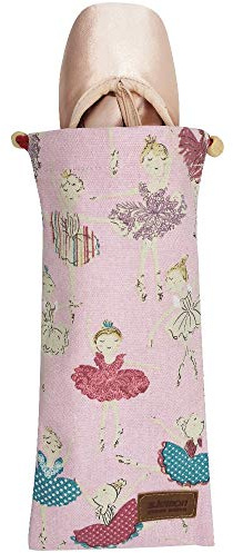 s.lemon 100% Algodón Respirable Bolso de Zapatos de Punta Zapatillas de Ballet Baile con Cordón Hecha a Mano para Niñas Niños Mujeres (Princesa Rosa)