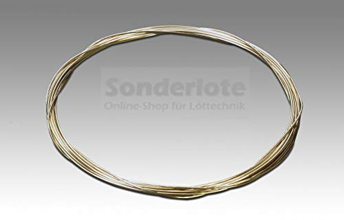 Silberlot Silberhartlot Silberlotdraht Hartlot mit 55% Silber Hartlöten bei 650 °C verschiedene Dicken und Längen (Abm. 0,8 mm x 5.000 mm)