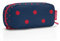 reisenthel multicase Twist Silver - farbenfrohes und modernes Design, Multi-Use-Etui ideal für Kosmetik, Schul- oder Arbeitsutensilien, Couleur:Mixed dots red