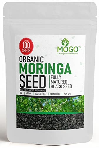 100 Moringa Seeds Approx | Moringa Seeds for Planting | Edible, Excellent Germination | Premium Grade PKM1 | Semillas de Moringaa Seed for Eating | Malunggay