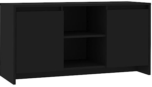 vidaXL Mobile Porta TV Nero 102x37,5x52,5 cm in Truciolato