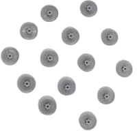 100 Abdeckkappen für Torx-Schrauben - Torx Schraubenabdeckung aus Kunststoff in verschiedenen Größen (Grau RAL 7001, TX 20)