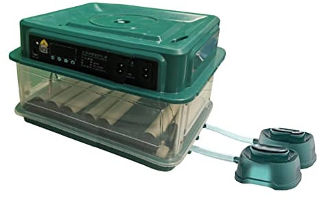 Eier Inkubator Vollautomatische Brutmaschine, Automatische Hühnerbrutmaschine mit LED-Temperaturanzeige, Intelligenter Brutapparat Kleine Eierbrutmaschine für Enten Taube Gans Wachtel Vogel, 24 Eier