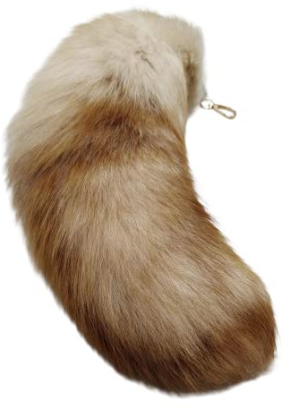 Permangallop fuchsschwanz anhänger, fuchsschwanz auto, Schlüsselanhänger, Animal Tail Zubehör, Tasche Charme, Plüsch-Anhänger, Groß Plüsch-Schlüsselanhänger, Tanz-Requisiten (blau)