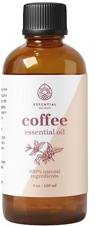 Coffee Essential Oil - Premium Grade 100% Undiluted Essential Oil | for Aromatherapy, Soaps, Lotions, & Candles | Vegan & Cruelty Free (4 Fl Oz)