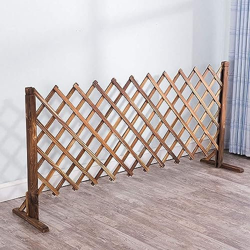 Zaun Holz Zaun Gitter Dekoration Teleskop Leitschiene Außengartenzaun Hundezaun, Sichtschutz Zaun,Kletterrebengitter-Blumenständer Im Freien, Holzzaun Mit Teleskoptrennwand, Haustierzaun (Size : 160*