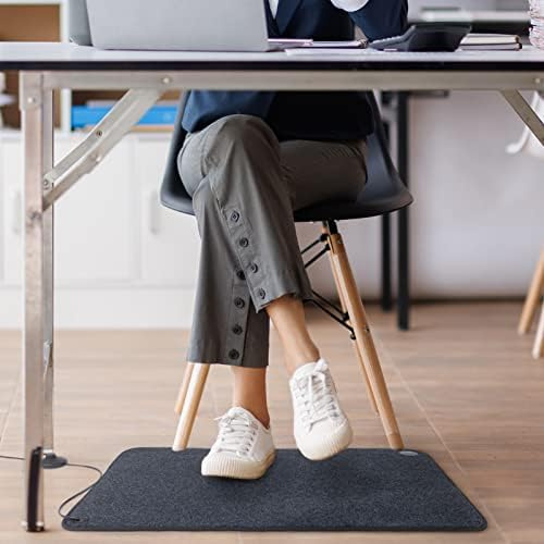 KARAT Heizteppich Heizmatte mit Antirutsch-Rücken für Zuhause oder Büro - beheizbar bis 55°C - Fußbodenmatte (50 x 80 cm)