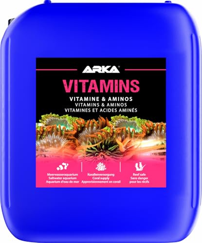 ARKA Vitamins - 5000 ml - Suplemento multivitamínico Incl. aminoácidos para Peces y corales, promueve la Salud y el Bienestar en el Acuario Marino.