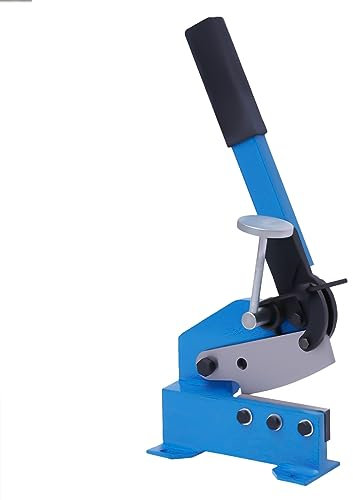 BAOCHADA Hand Lever Shear Manual Shearing Machine, Manual Metal Shear Cutter Metal Cutting Bench Mounted Heavy-Duty Hand Shear, Manual Plate Flat Metal Steel Sheet Cutter Shear 125MM