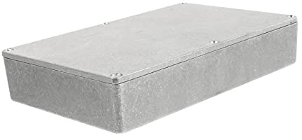 Aluminiumbox für Gitarreneffektgeräte 1590dd Silber 1 Stück | Aluminium, Ersatzgehäuse mit Polierter Oberfläche, für Pedale und Effektmodule