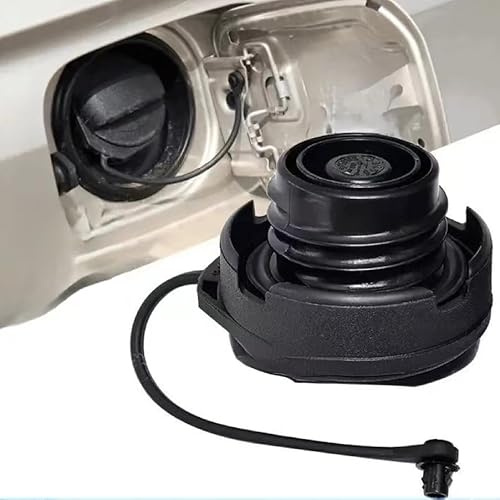 HLGFS Auto Tappo Serbatoio Carburante per VW Touran 2010-2015,ABS Auto Serbatoio Coperchio per Benzina Diesel con Cinturino Fissaggio Auto Ricambio Accessori,L