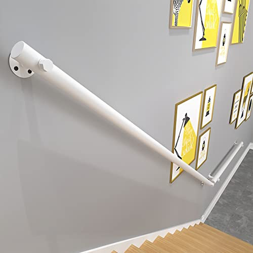 Wooden Handrails for Stairs Non Slip Wall Mounted Step Ladder Handrail with Fittings for Home Indoor Lofts (1 20ft)