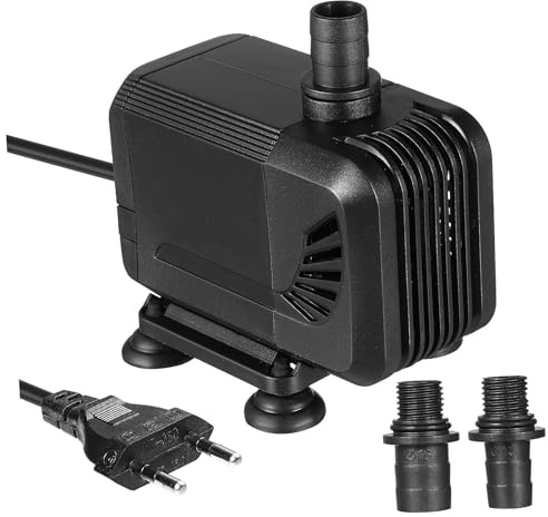Yardwe Tauchpumpe Wasserpumpe Tauchpumpe Für Teich Und Aquarium 1500l/h Wasserpumpe Mit Eu Stecker Leise Für Fischteich Und Aquarienfilter Hy 304 Für Aquaponik Und Hydroponik