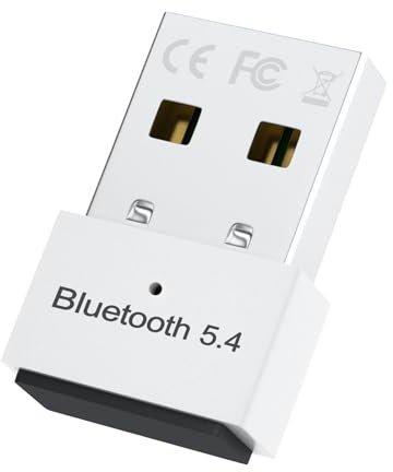 Adattatore Bluetooth USB 5.4, Collega e Usa Chiavetta Bluetooth per PC Laptop EDR Compatibile con Windows 11/10/8.1/7
