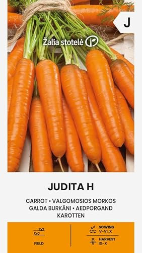Zalia stotele | Semi di carote JUDITA H | Semi di ortaggi | Semi di piante | Un ibrido di maturazione medio-tardiva, ad alto rendimento e resistente all'alternariosi| 1 confezione