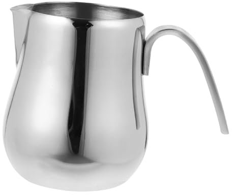 Cabilock Eleganter Aufschäumkrug – Griechische Kanne Für Espresso Sicherer Edelstahl Schmaler Ausguss Für Perfekten Schaum