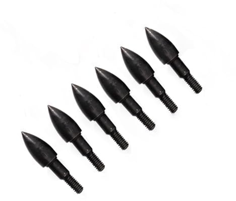 PHILOCS 12/24 Piezas Field Bala Tiro con Arco Puntas de Flecha 100 125 150 200 250 300 350 Grains Broadhead Screw Thread Punta de Flecha para OD 7.5mm Eje de Flecha