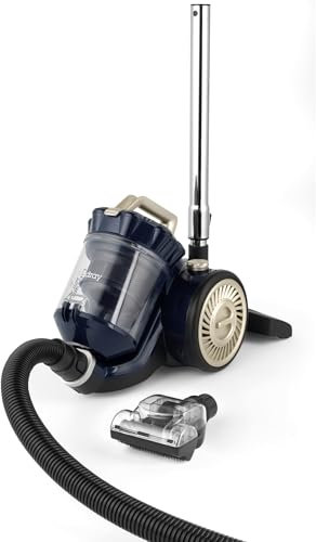 Beldray Pet Plus+ Cylinder Vacuum Cleaner – Multicyclonic Vac with Pet Turbo Brush, Washable HEPA Filter, 2.5L Dust Container, 2 in 1 Crevice Tool, 5m Power Cord, Telescopic Extension Tube, 700W