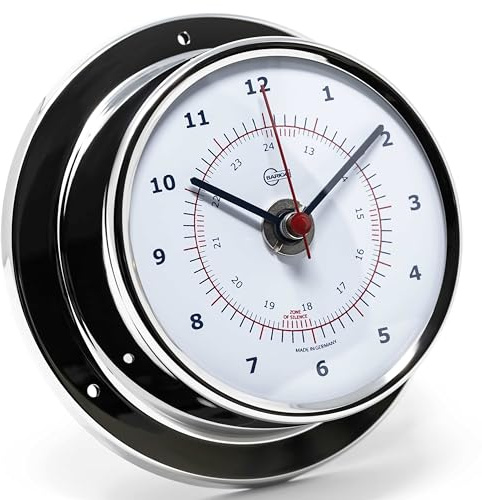 BARIGO 683RFPO.AV SKY Orologio al quarzo 110 x 35 mm, con cassa in acciaio inox lucidato, vetro minerale, quadrante bianco
