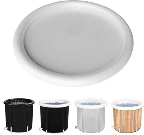 Ice Bath Lid - Ice Tub Lid For Adults | Thermal Drawstring Bathtub | Dustproof Round Ice Bath Insulated TubPortable Ice Tub Accessories For Ice Plunge Up To 29.5 Inches In Diameter, Keep Inside Wate