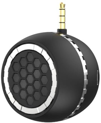 AsrMyjcx Mobilfunklautsprecherlinie in Lautsprecher 3.5mm Aux -Schnittstelle USB wiederaufladbare Verstärker für MP3 Player Pad Car Telefon Outdoor, Schwarz