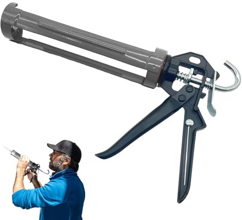 Professional Non Caulking Guns - Comfort Sealer Applicator Tool, Recessed Seal Puncture | High Drip Frame High Dripping Level, Com Handle