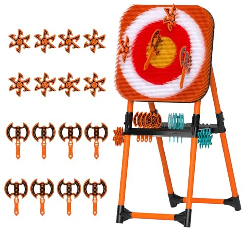 ZYGPH Axe Throwing Game Set - Backyard Outdoor Toy with 8 Darts and 8 Hand Axes for Family Fun, Parent-Child Activities, Garden Party Games