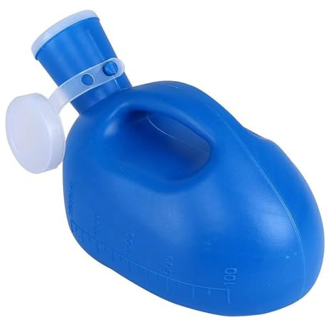 Urinoir masculin de 2000ml avec couvercle, flacons en plastique épais for la collecte d'urine, for hôpitaux, incontinence, urgences et voyages