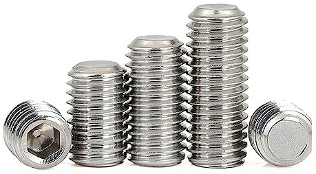 perno sin cabeza con cabeza redonda de seis, Tornillos de cabeza hexagonal de acero inoxidable 316 A4, M3, M4, de grado marino, con punta plana y sin cabeza, 10/50 unidades(5mm,M4 50pcs)