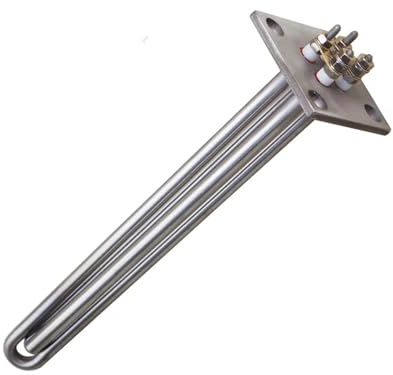 Electric Tubular Heater SUS304 Water Heater With Square Flange Immersion Heating Element 36V 1200W/48v 1500w/240v 1kw(48v 1500w L240mm)