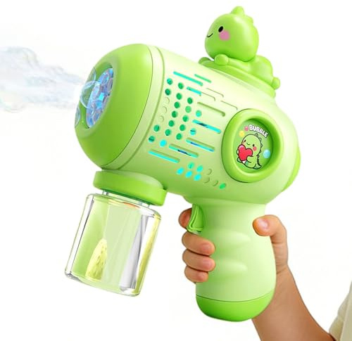 Derwrtup tvålbubbelmaskin – automatisk såpbubbelmaskin med djurmotiv | tvålbubbelgenerator | för skollov, fester, trädgård, lekplats, fester och