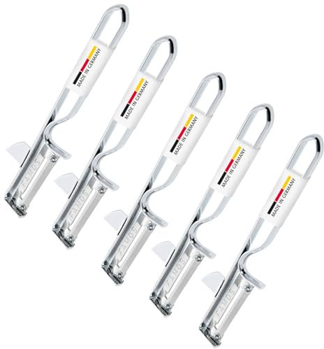 Westmark 5 Universal Pelador con cuchilla, Famos, Hoja de acero inoxidable, Plateado, 106122E3