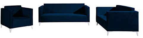 Mirjan24 Sofagarnitur Somag 3+2+1, Sofa Sessel Couch Farbauswahl Polstersofa Couchgarnitur Fernsehsessel Polstergarnitur (Solo 263, Füße: Weiß Hochglanz)