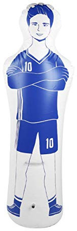 Training Dummy, Boxsack Tumbler Dummy Fußballtraining Fußball Dummy, aufblasbar für Frauen Männer(Blue)