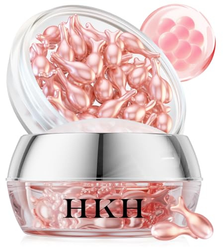 HKH Retinol Serum Capsules for Face: Anti-aging Wrinkle Skincare Serum with Vitamin A & E Collagen for Women - Moisturising Smoothing Fine Lines & Firming Skin - Travel Friendly (38 Capsules)