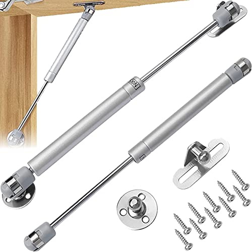 2 stk Gasdruckdämpfer 200N,Klappenbeschlag, Möbel Gasfeder, Gasdruckfeder Gasdämpfer Klappenfeder für Truhen Schranktür Kleiderschrank, Kompressionsfeder Druck Weichschließen,Länge 268 mm