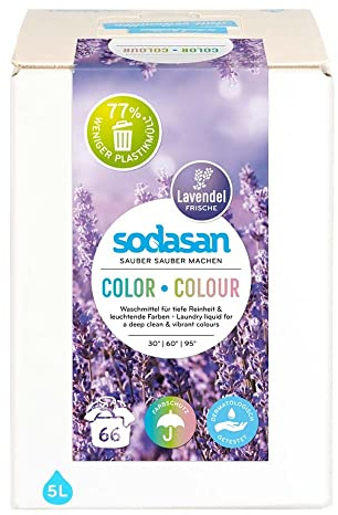 SODASAN Color Waschmittel, flüssig Lavendel, 5L (3er Pack)