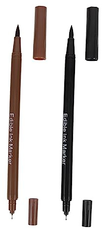 HOMSFOU Marcatori Commestibili Per Biscotti Penne Alimentari Commestibili Per Decorare Dolci E Cake Design Strumenti Di Cottura Fai Da Te 2 Pezzi 19.00 Cm