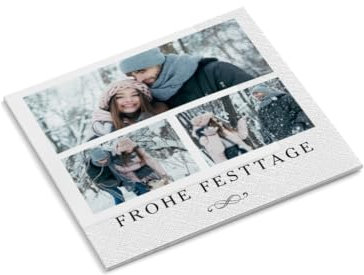 Servietten mit Foto personalisieren | Weihnachten # 1 | Merry Christmas | Frohe Festtage | 330 x 330 mm | Feier | Party | Tischdeko | Papierservietten | Menge wählbar (240 Stück)
