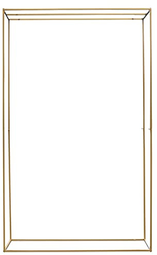 Bröllopsbåge, metallkvadrat ballongbåge, rosbåge bakgrundsinredning, blommor, bröllop, stänger ram, dekoration, bågstänger för ceremoni, årsdag, fest, brudfest, 280 x 162 x 55 cm