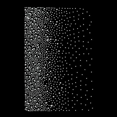 FINGERINSPIRE 16 Blatt Farbverlaufs Polka Punkt Strass Wärmeübertragung Zum Aufbügeln 263x178 mm Sternenhimmel Kristall Transfer Patches Glitzer Strass Transfer Bling Eisen Strass Aufkleber | Farbverlaufs Polka Punkt, Sternenhimmel Kristall, DIY Transfer Patches, Glitzer Hotfix, Bling Eisen Strass Aufkleber