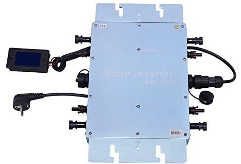 1200W Wechselrichter Balkonkraftwerk Modulwechselrichter Wasserdichter Solar Microinverter Micro Solar Grid Tie Inverter Modul Wechselrichter